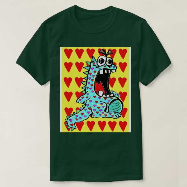 Dinosaur of Love 4 T-Shirt (Design Front)