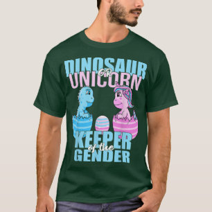 Dinosaur Or Unicorn Keeper of the Gender Reveal Pa T-Shirt