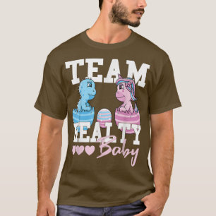 Dinosaur Or Unicorn Team Healthy Baby Gender Revea T-Shirt
