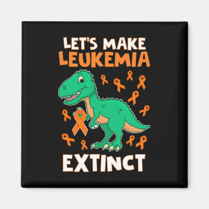 Dinosaur Orange Ribbon Haematologist Reptile Fossi Magnet