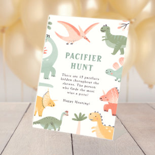 Dinosaur Pacifier Sign