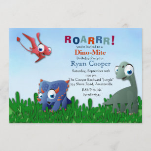 Dinosaur Pals Invitation