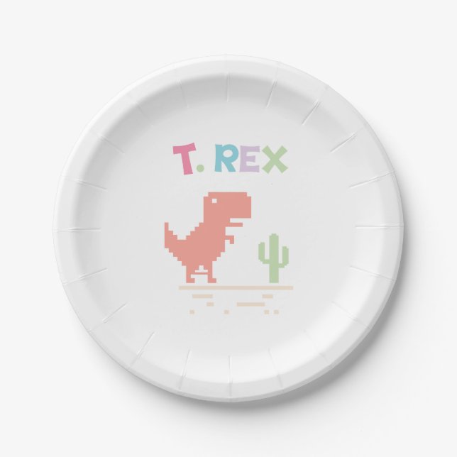 Dinosaur Paper Plate (Front)