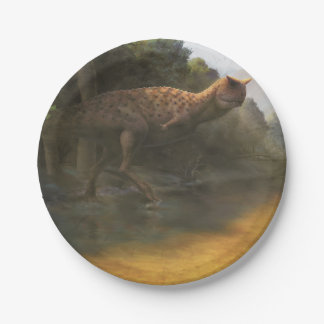 Dinosaur paper plate (Carnotaurus)