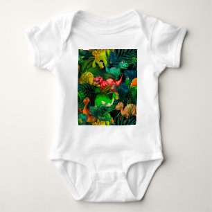 Dinosaur Park Baby Bodysuit