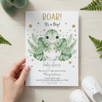 Dinosaur park Baby Shower party boy girl Roar