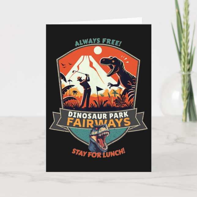 Dinosaur Park Fairways  Card (Front)