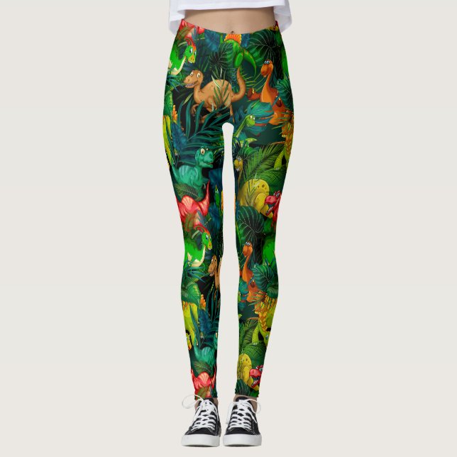 Dinosaur Park Leggings (Front)