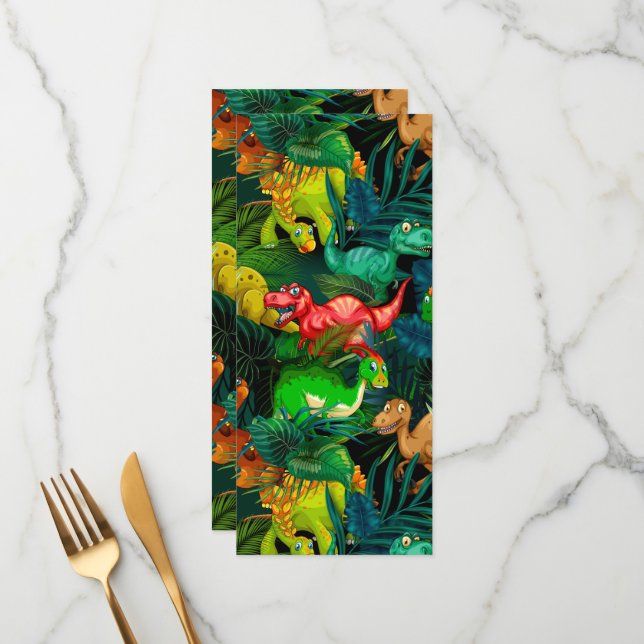 Dinosaur Park Menu (Front/Back In Situ)