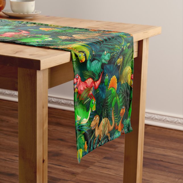Dinosaur Park Short Table Runner (In Situ)
