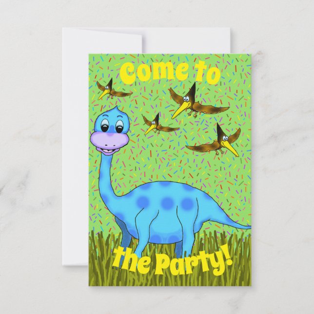 Dinosaur Party Invitation (Front)