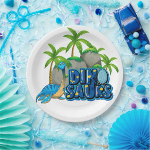 Dinosaur Party Paper Plate