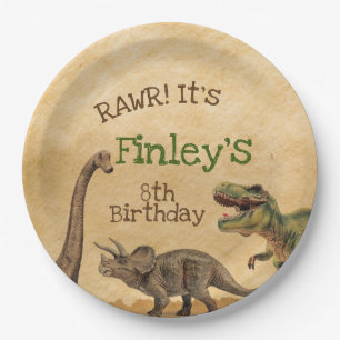 Dinosaur Party Paper Plates