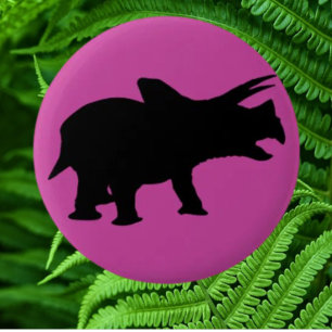 Dinosaur Party Pink  6 Cm Round Badge
