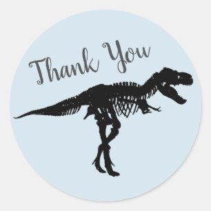 Dinosaur Party Tyrannosaurus RexThank You Stickers