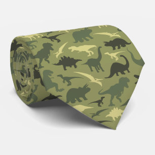 Dinosaur Pattern, Dinosaur Silhouette, Green Dino Tie