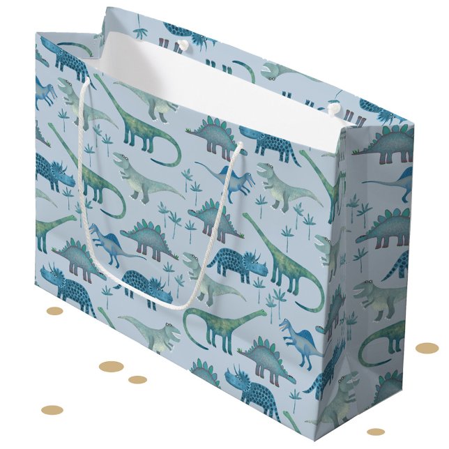 Dinosaur Pattern Fun Large Gift Bag (Fun dinosaur pattern gift bag)