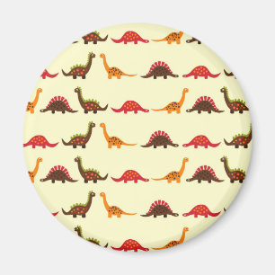 dinosaur pattern magnet