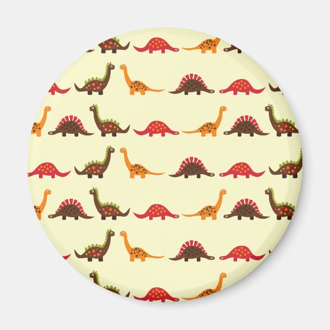 dinosaur pattern magnet (Front)