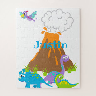 Dinosaur, Personalise Poster Jigsaw Puzzle