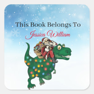 Dinosaur,  Personalised Bookplate Label for Books.