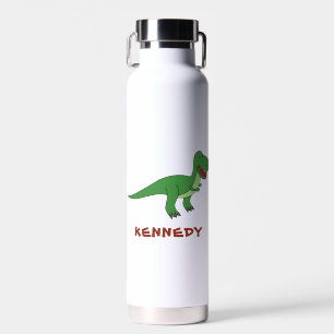 Dinosaur Personalised Custom Name Back To School Water Bottle