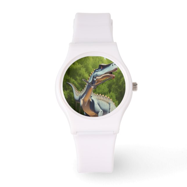 Dinosaur Personalised & Custom White Watch (Front)