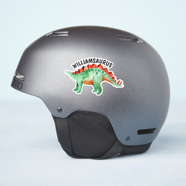 Dinosaur Personalised Name Funny  (Helmet Side)