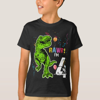 Dinosaur Personalized Birthday T-Rex T-Shirt