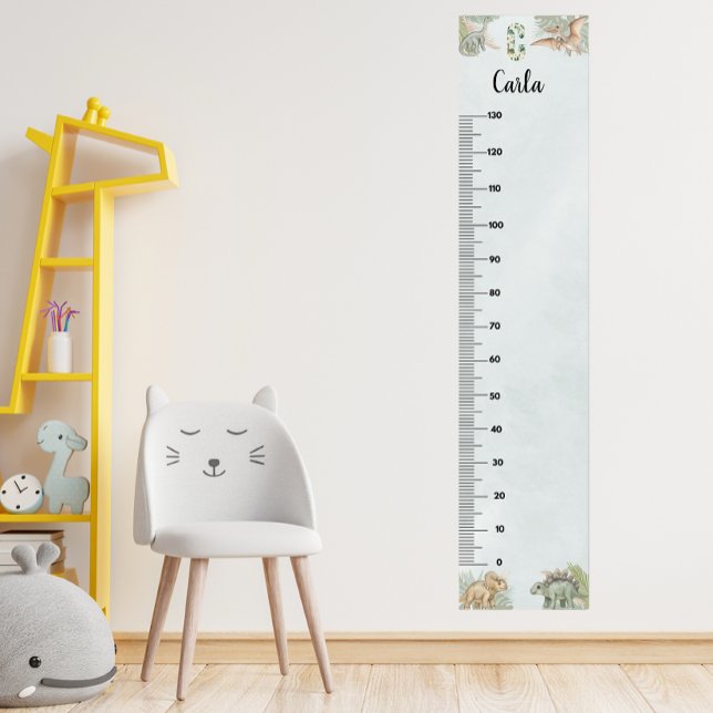 Dinosaur Personalized Name Monogram C Growth Chart (Creator Uploaded)
