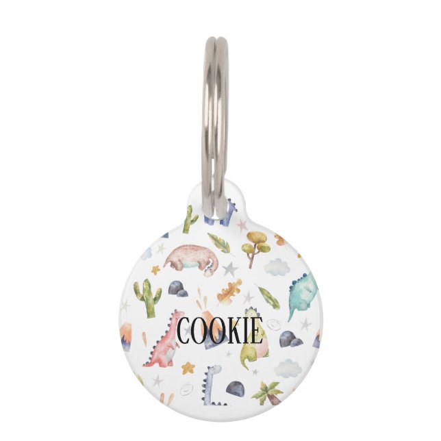 Dinosaur Pet Tag (Front)