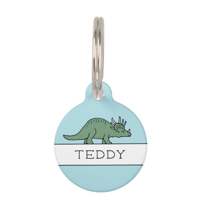DINOSAUR PET TAG (Front)