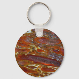 Dinosaur Petrified Bone Key Ring