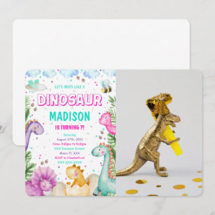 Dinosaur Photo Invitation
