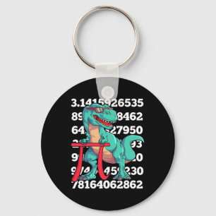 Dinosaur Pi Day T Rex Funny Math 3.14 Teacher Stud Key Ring