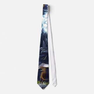 Dinosaur Pictorial Tie Quetzalcoatlus t rex G Paul