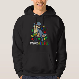 Dinosaur Piece Autism Awareness Embrace Kids Love Hoodie