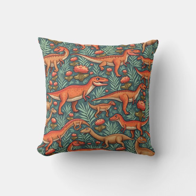Dinosaur Pillow Cushion (Front)