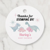 Dinosaur Pink Baby Shower Stomping By