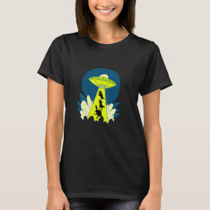 Dinosaur Planet Spaceship Abduction Ufo Aliens Et T-Shirt