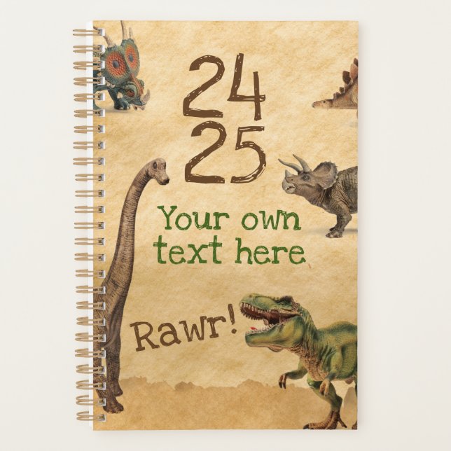 Dinosaur Planner, T-rex Planner (Front)