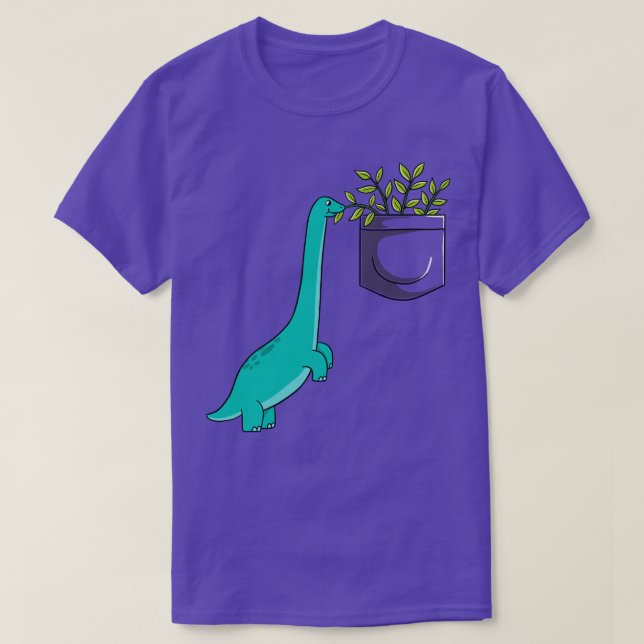 Dinosaur plants in pocket T-Shirt (Design Front)