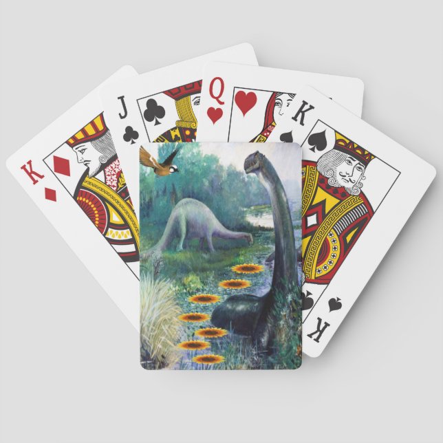 Dinosaur Playing Card Deck (Back)