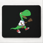 Dinosaur Playing Lacrosse Cool Dino Team Sport Gif Mouse Pad<br><div class="desc">Dinosaur Playing Lacrosse Cool Dino Team Sport Gift</div>