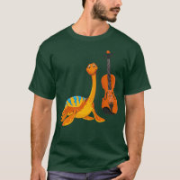Dinosaur Playing Violin Funny Good Dinosaur Violin