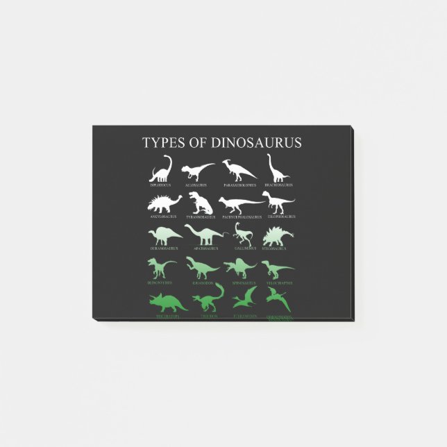 dinosaur post-it notes (Front)