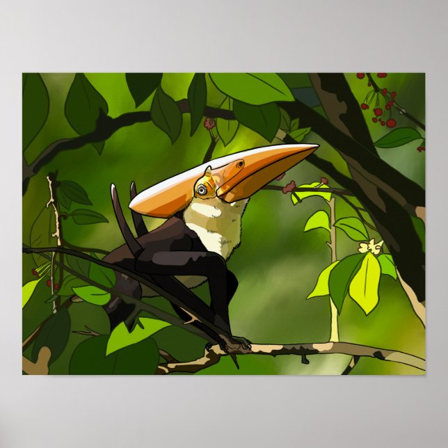 Dinosaur Poster - Thalassodromeus Toucan (Front)