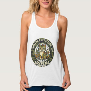 Dinosaur Prehistoric Cat Cat Graphic Tee Art - Din
