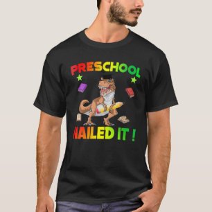 Dinosaur Preschool Graduation Cap Diploma Gift T-Shirt