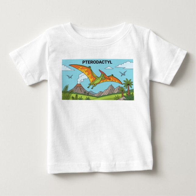 dinosaur pterodactyl  baby T-Shirt (Front)